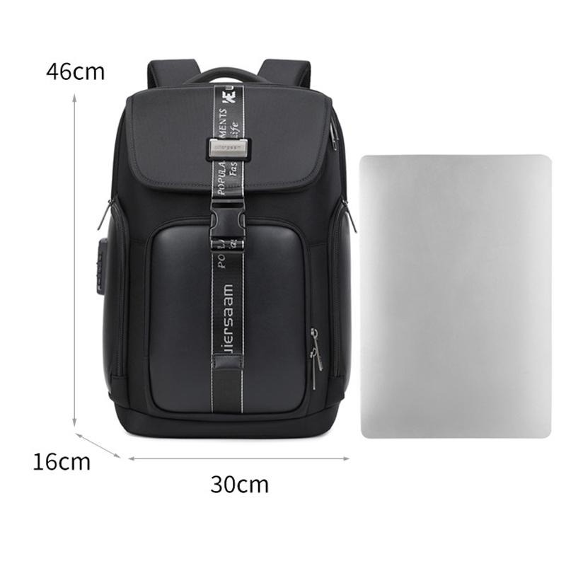 Sac à dos d'affaires antivol et étanche Wiersaam WY1200, avec plusieurs compartiments