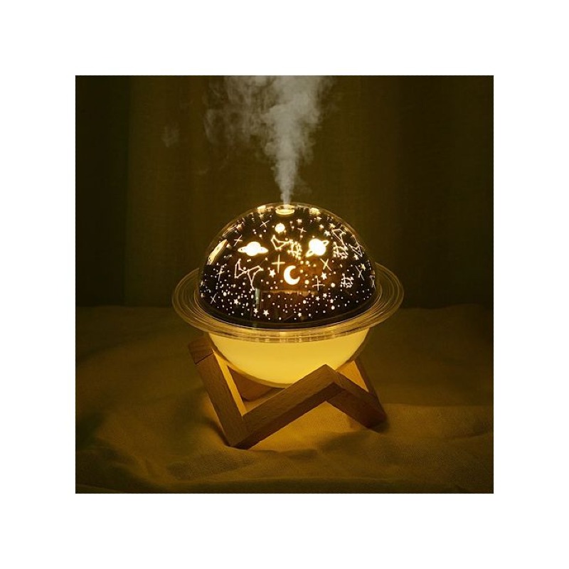  Diffuseur d'huiles essentielles avec lumière colorée – Lampe lunaire