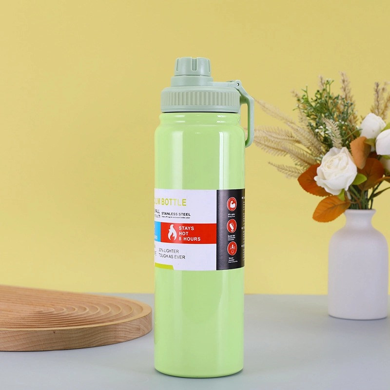 Bouteille d'eau isotherme en acier inoxydable 800ml pour café, thé, eau...