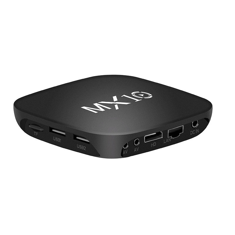 Boîtier Smart TV MX10 Android TV avec Télécommande vocale | Compatible Netflix, Youtube, Prime Video | Android 11, WiFi Double Bande, Bluetooth