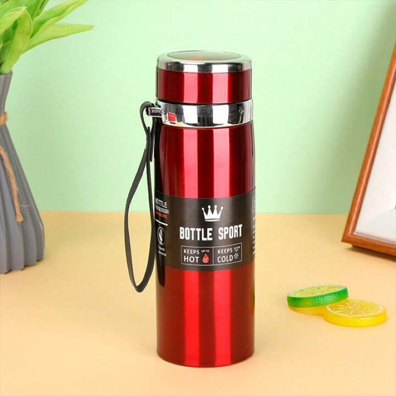 Bouteille isotherme 1L en acier inoxydable, thermos, conserve l'eau froide et chaude, thé, café