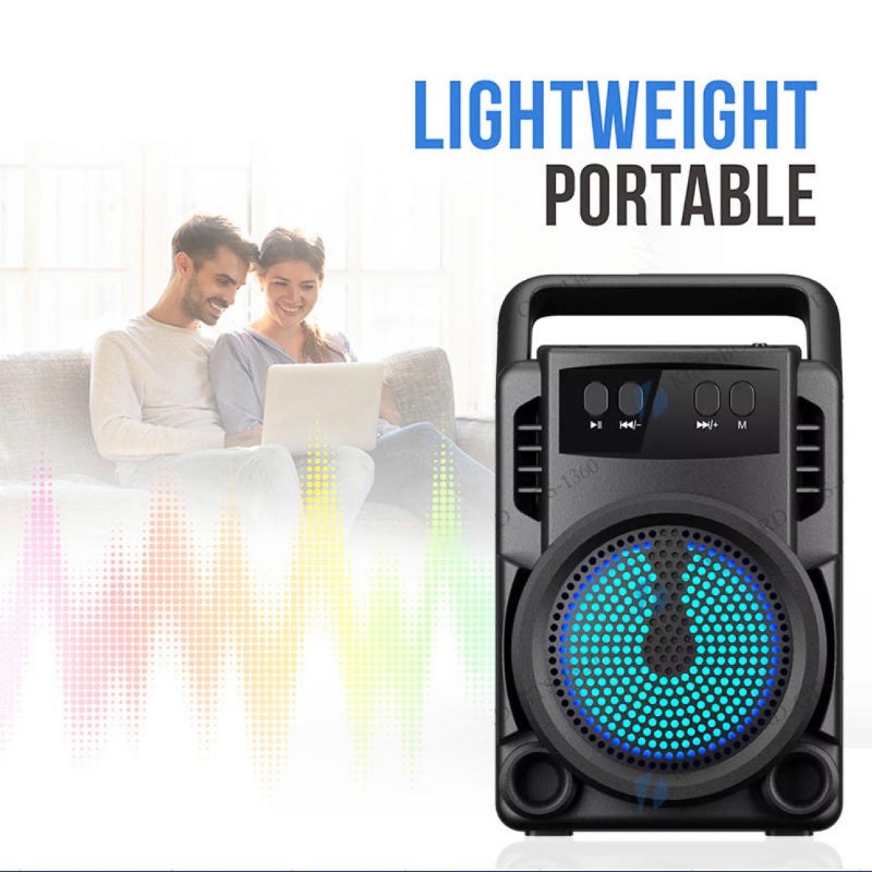 Enceinte Bluetooth portable 3 pouces : un son optimisé dans un format compact et de multiples fonctionnalités avec une qualité sonore exceptionnelle