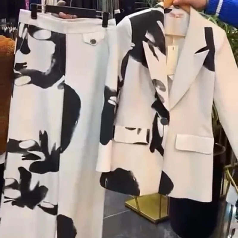 Ensemble Élégance tailleur femme (blazer + pantalon)