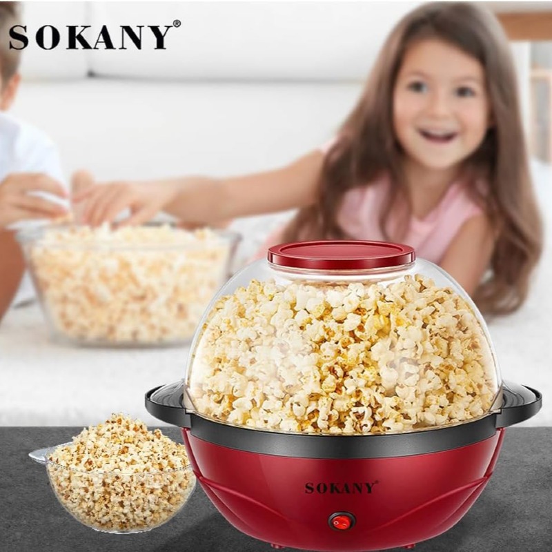 Machine à pop-corn à agitation automatique SOKANY SK-905 850W