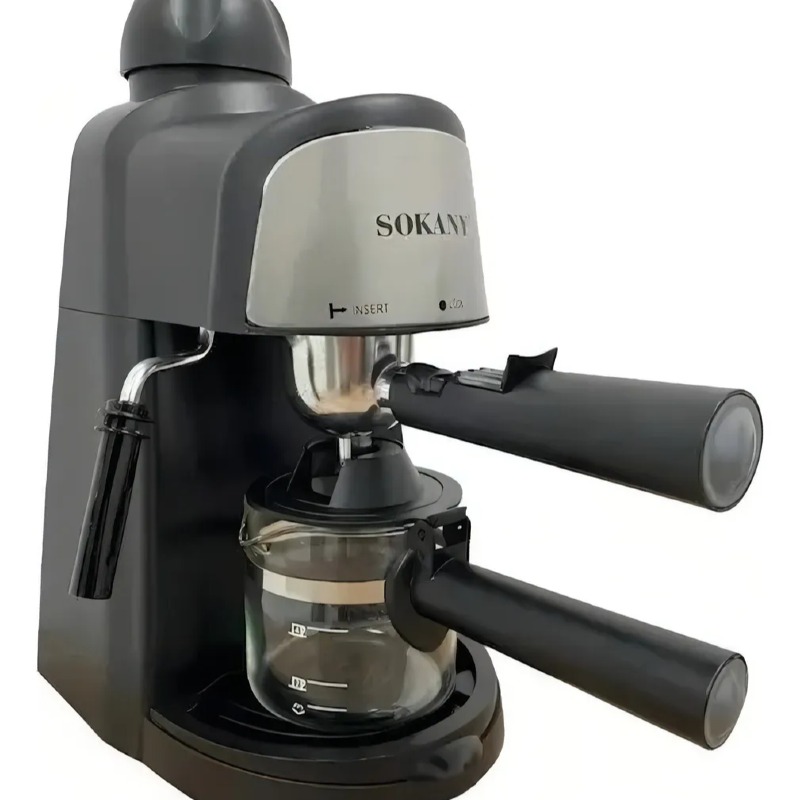 Machine à expresso Bar Machine à café à vapeur Mousseur Sokany Couleur noire