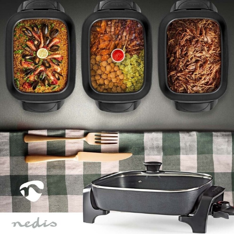 Poêle Électrique Multifonction – Cuisson Rapide et Saine