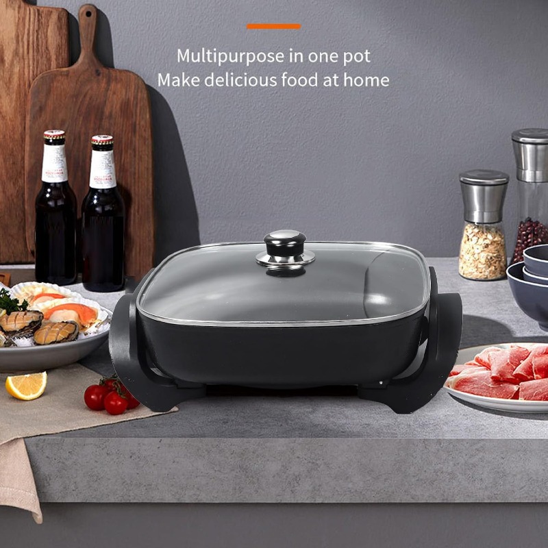 Poêle Électrique Multifonction – Cuisson Rapide et Saine