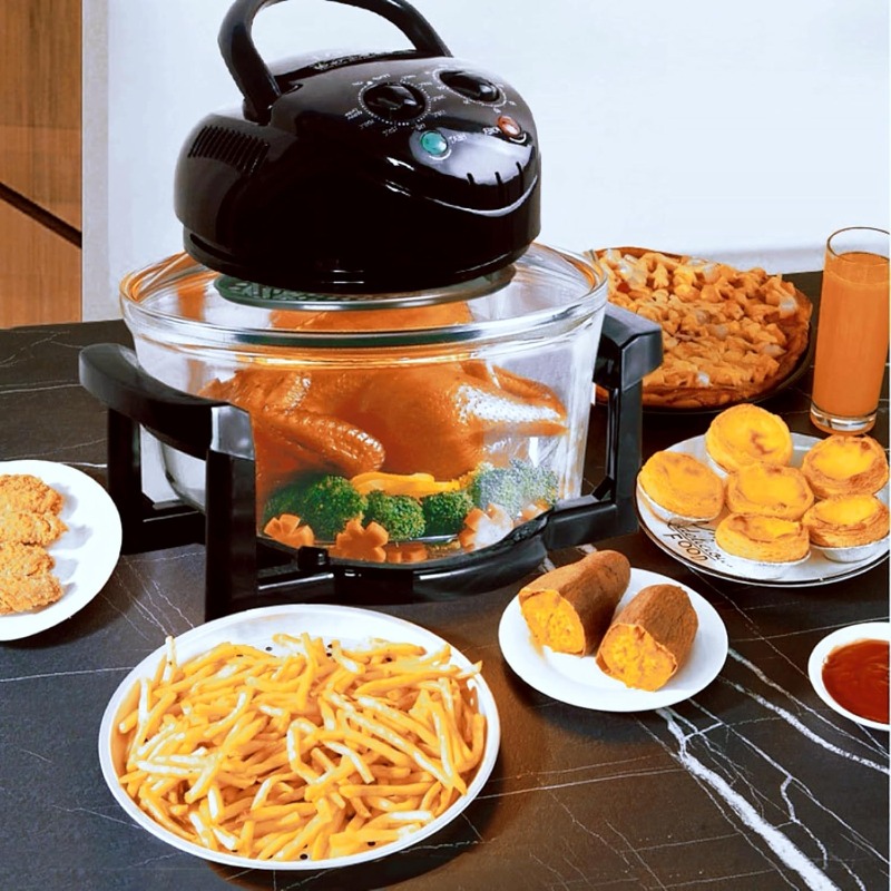 Friteuse à air en verre de grande capacité (8 accessoires)