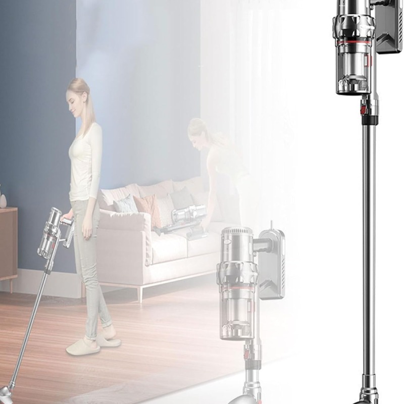 Aspirateur Vertical sans Sac, aspirateur Balai sans Fil 2000 W, bac à poussière
