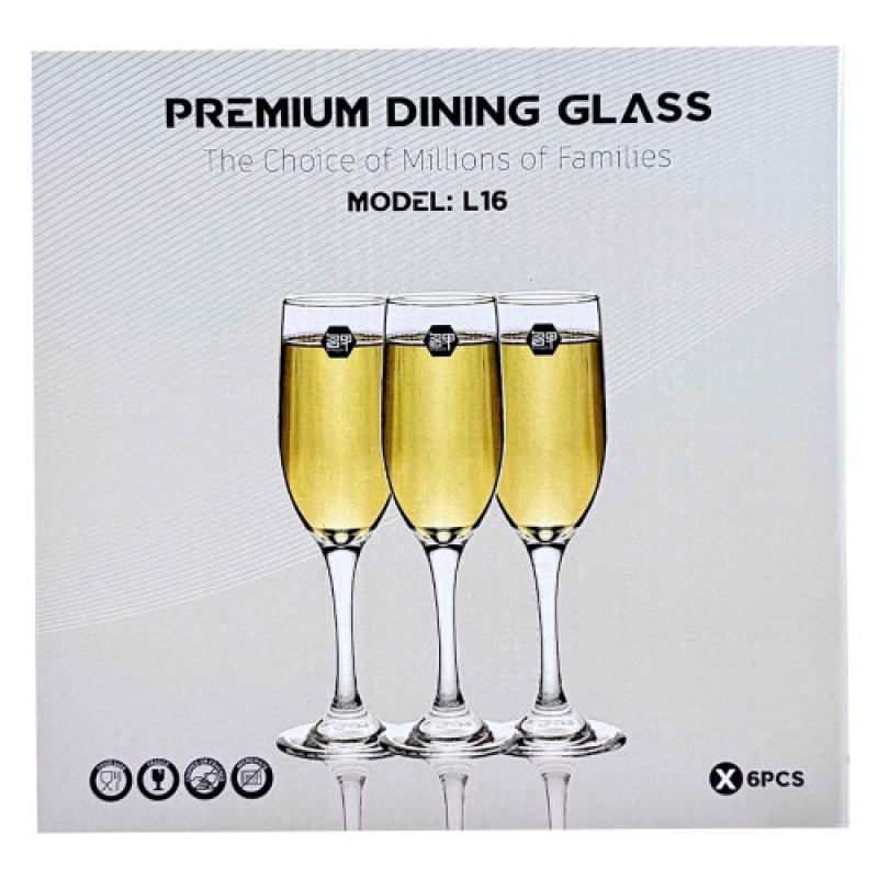 VERRE À VIN 6 pièces TRANSPARENT