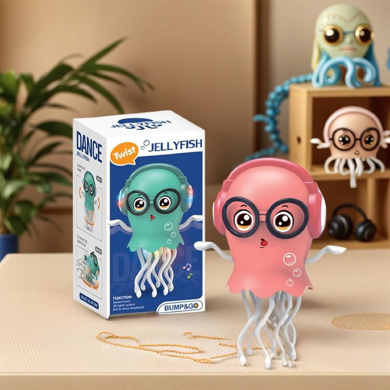 Jouet Danse Méduse LED – “Dance Jellyfish” avec musique et lumières 3D