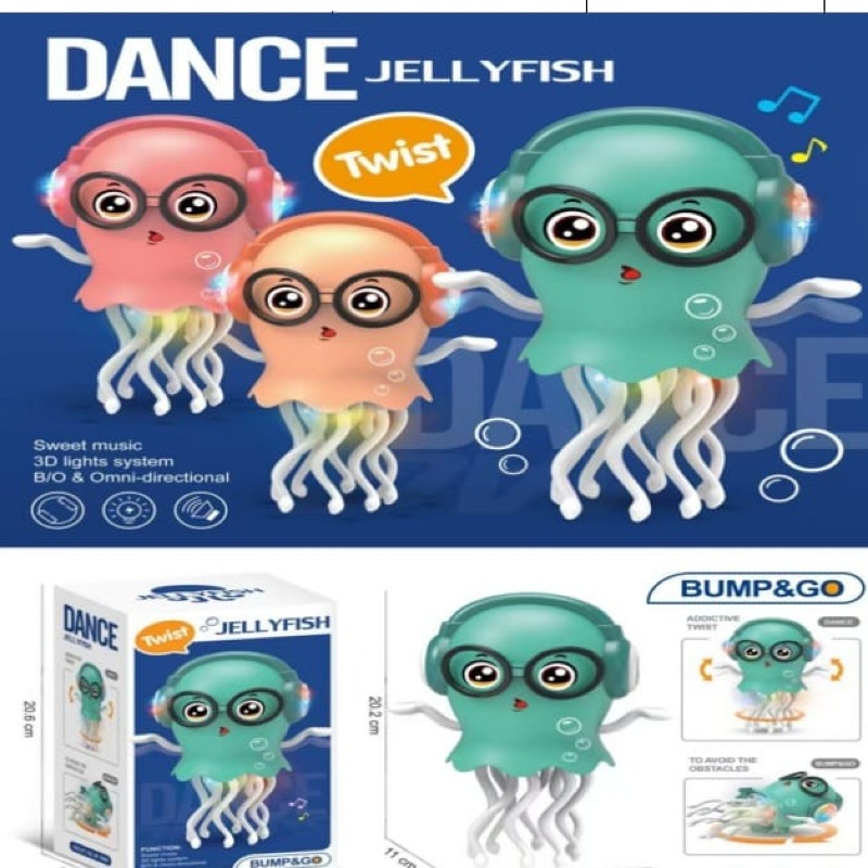 Jouet Danse Méduse LED – “Dance Jellyfish” avec musique et lumières 3D