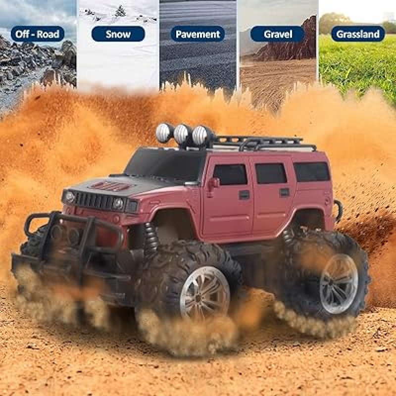 Voiture télécommandée 1:8 Simulation – SUV Hummer RC Rechargeable