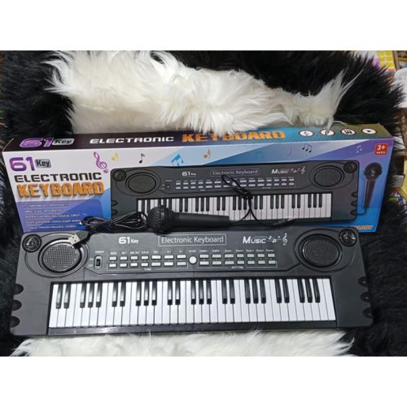 Clavier électronique 61 touches avec micro – Piano éducatif pour enfants et débutants