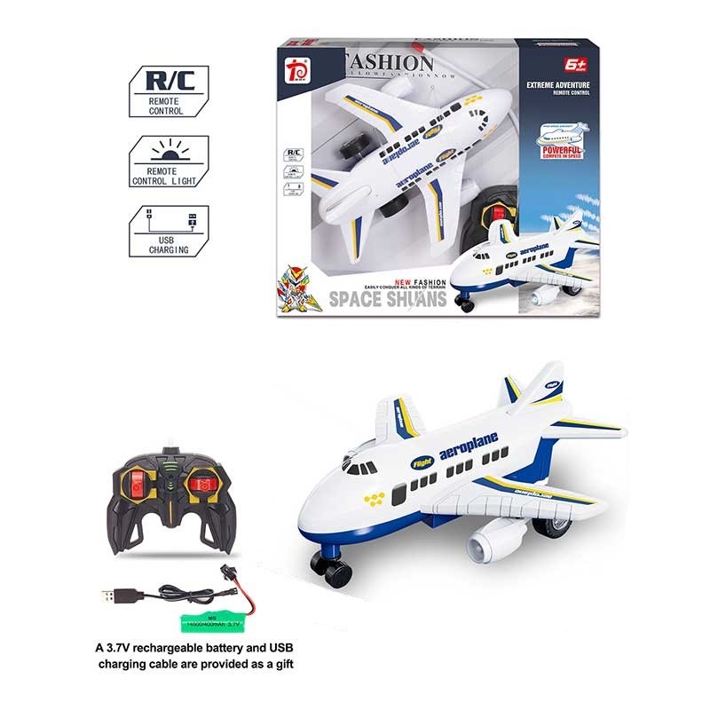 Avion Space Shuans télécommandé – Jouet d’avion avec batterie rechargeable et LED