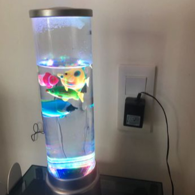 Lampe à bulles LED FS-S | Aquarium décoratif relaxant avec poissons animés