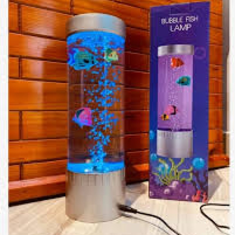 Lampe à bulles LED FS-S | Aquarium décoratif relaxant avec poissons animés