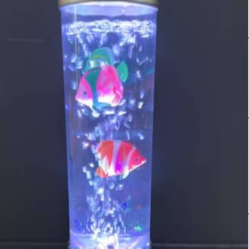 Lampe à bulles LED FS-S | Aquarium décoratif relaxant avec poissons animés