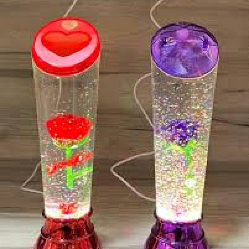 Lampe décorative à fleur LED – Effet bulles et lumière d’ambiance