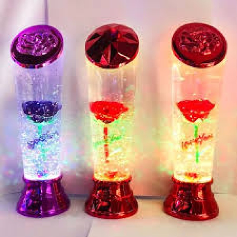 Lampe décorative à fleur LED – Effet bulles et lumière d’ambiance