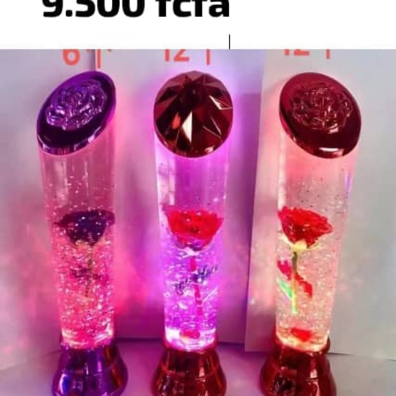 Lampe décorative à fleur LED – Effet bulles et lumière d’ambiance