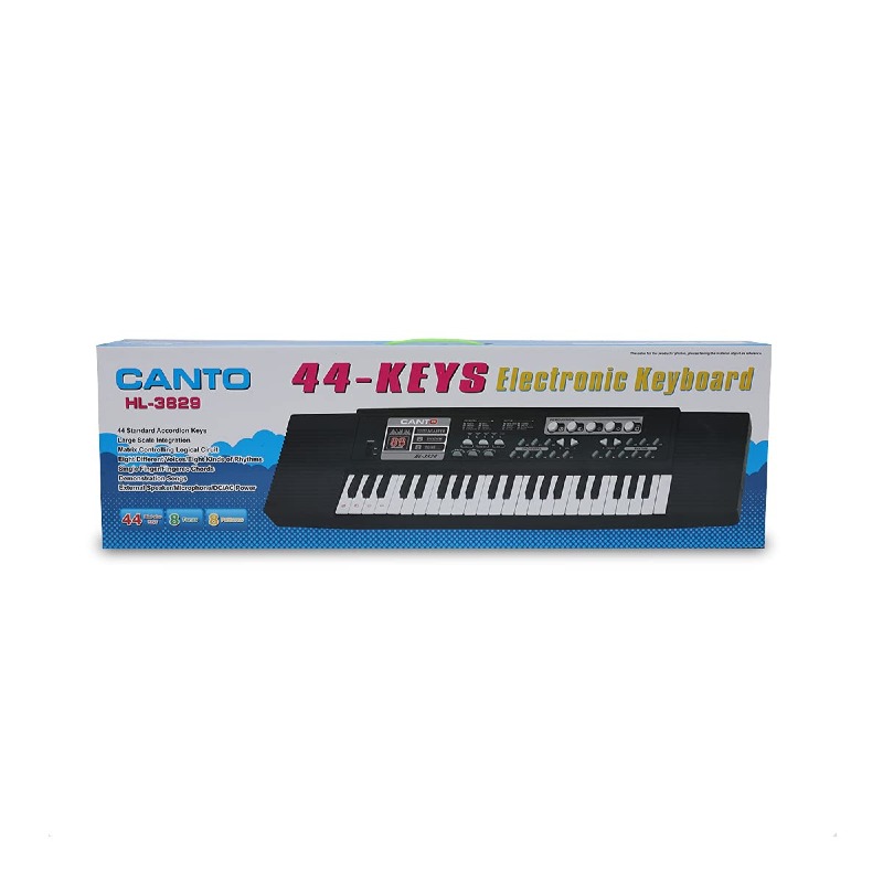 Piano électronique 44 touches CANTO HL-3829 – Clavier musical éducatif pour enfants et débutants