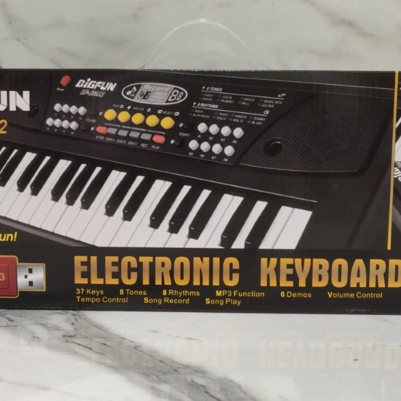 Clavier électronique BIGFUN 37 touches avec port USB MP3 et micro – Clavier musical éducatif