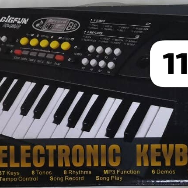 Clavier électronique BIGFUN 37 touches avec port USB MP3 et micro – Clavier musical éducatif