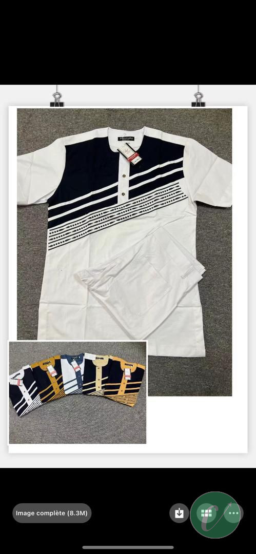 ensemble tuniques hommes 