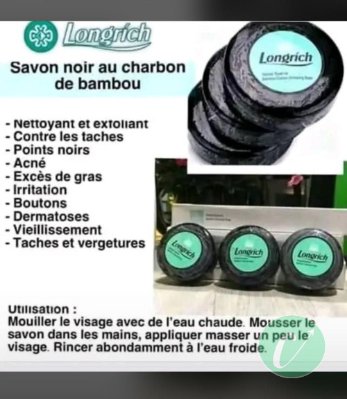 Savon noir au charbon de bambou 