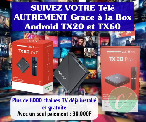 Box Android TX60 et TX20 