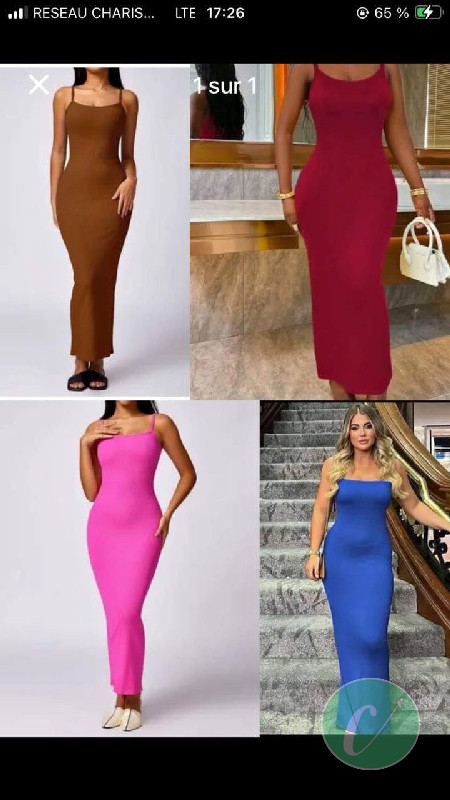 robe moulante 