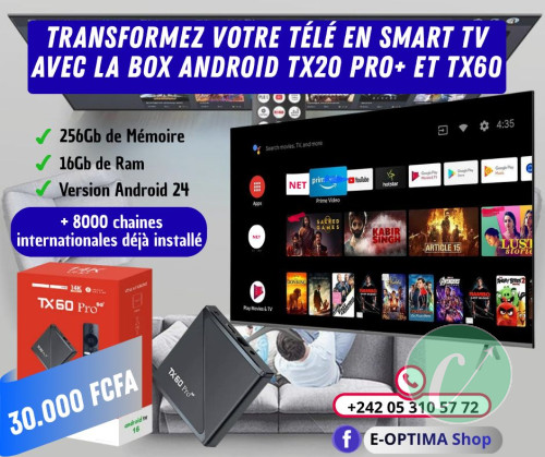 Box Android TX60 et TX20 