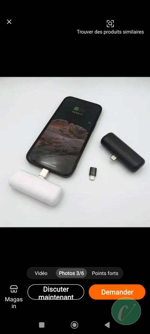 mini power bank (Android, type C, iPhone)